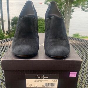Cole Haan Black Suede Heels, 9